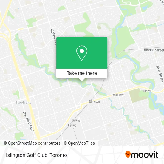 Islington Golf Club map