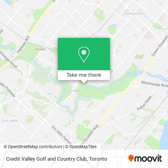 Credit Valley Golf and Country Club map