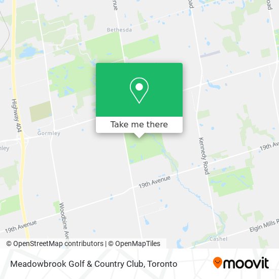 Meadowbrook Golf & Country Club map