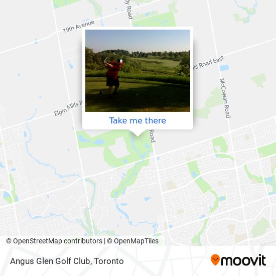 Angus Glen Golf Club map