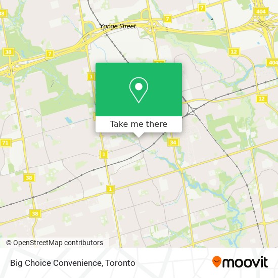 Big Choice Convenience map