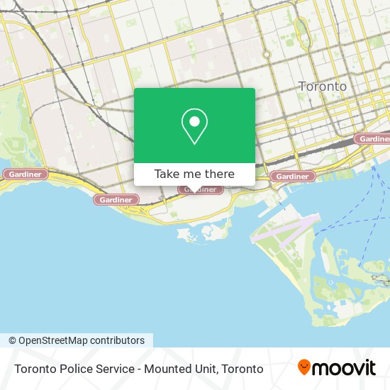 Toronto Police Service - Mounted Unit map