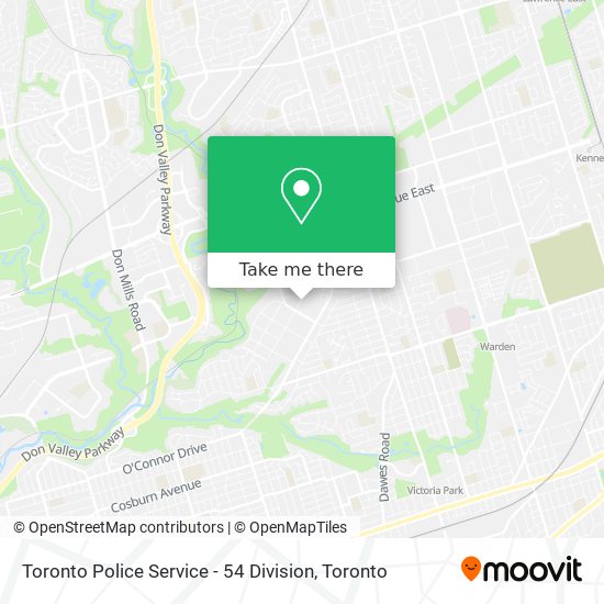 Toronto Police Service - 54 Division map
