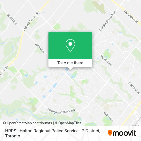 HRPS - Halton Regional Police Service - 2 District map