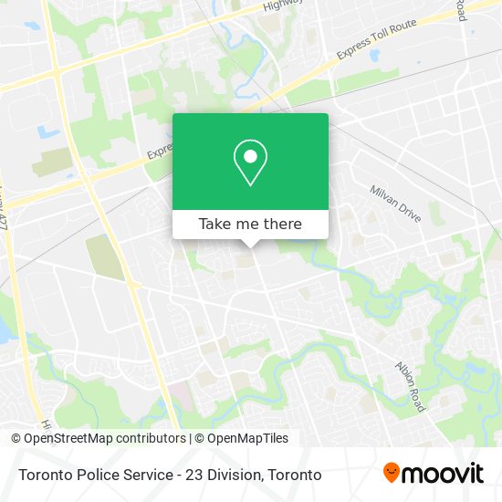 Toronto Police Service - 23 Division map
