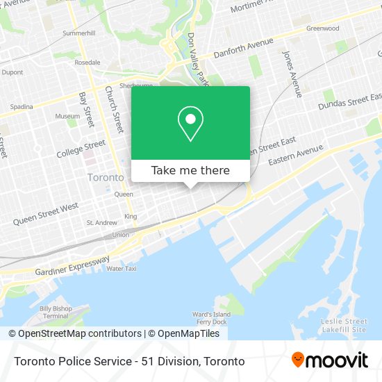 Toronto Police Service - 51 Division map