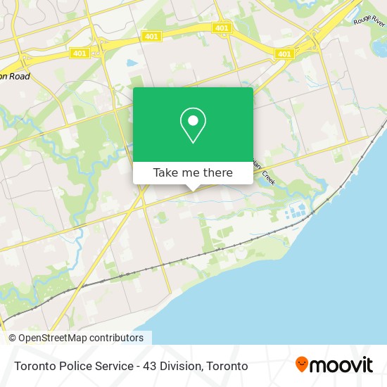 Toronto Police Service - 43 Division map