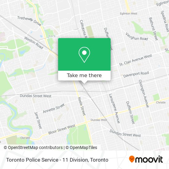 Toronto Police Service - 11 Division map