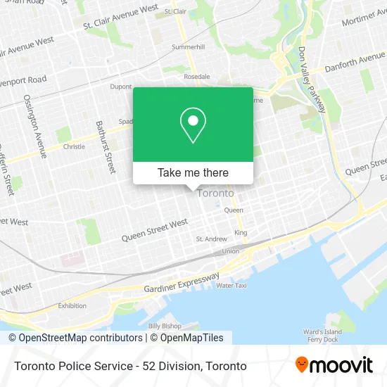 Toronto Police Service - 52 Division map