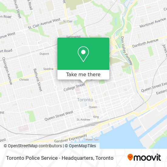 Toronto Police Service - Headquarters map