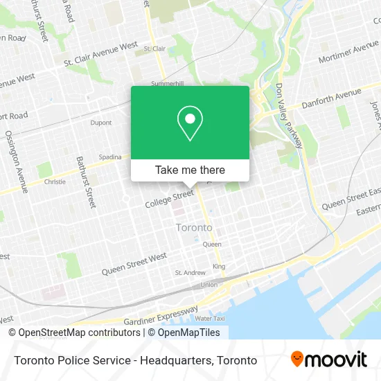 Toronto Police Service - Headquarters map