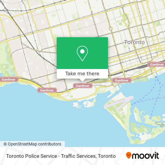 Toronto Police Service - Traffic Services map