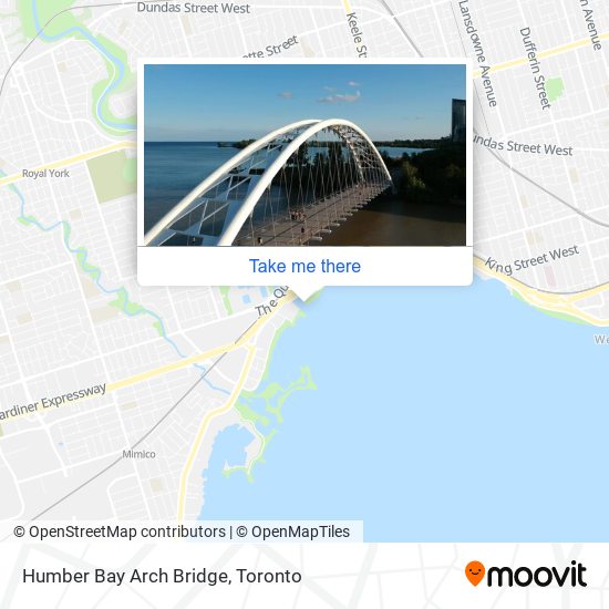 Humber Bay Arch Bridge map