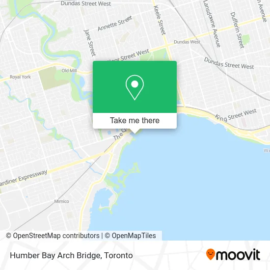 Humber Bay Arch Bridge map