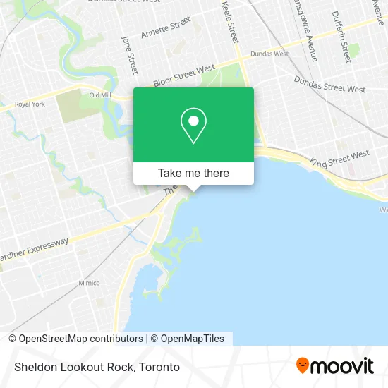 Sheldon Lookout Rock map