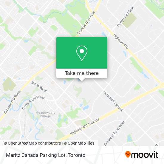 Maritz Canada Parking Lot map