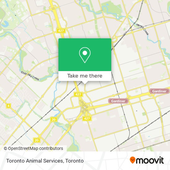 Toronto Animal Services map