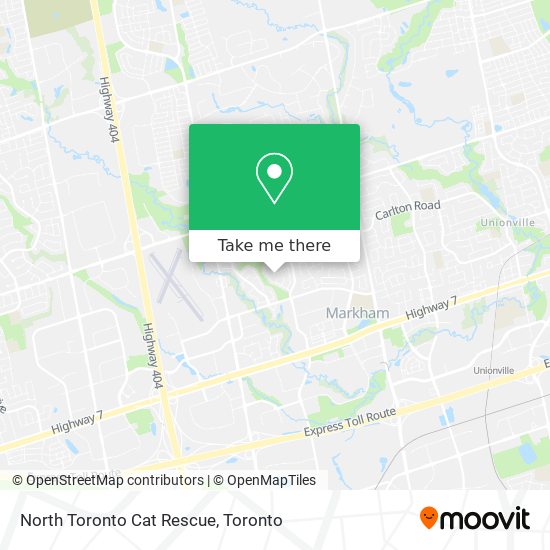 North Toronto Cat Rescue map