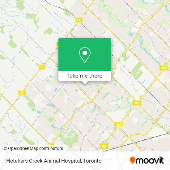 Fletchers Creek Animal Hospital map