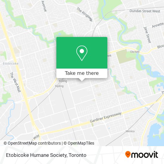 Etobicoke Humane Society map
