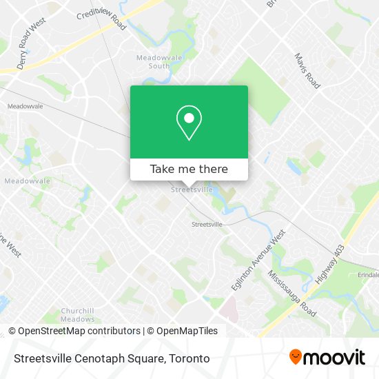 Streetsville Cenotaph Square plan