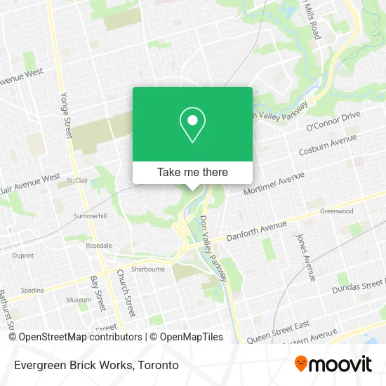 Evergreen Brick Works map