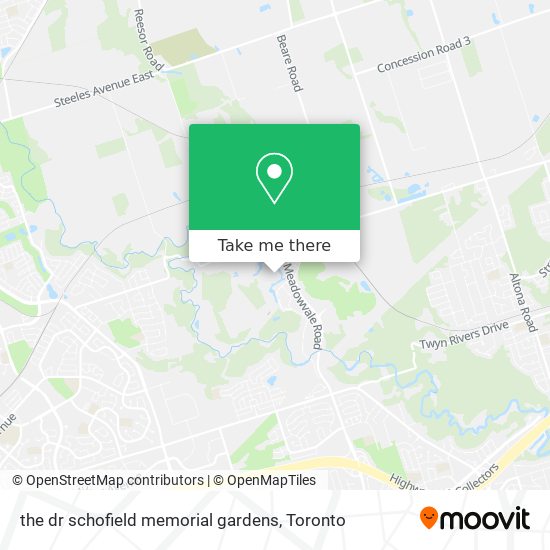 the dr schofield memorial gardens map