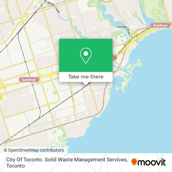 City Of Toronto. Solid Waste Management Services map
