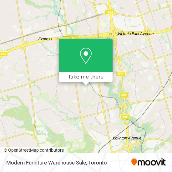 Modern Furniture Warehouse Sale map