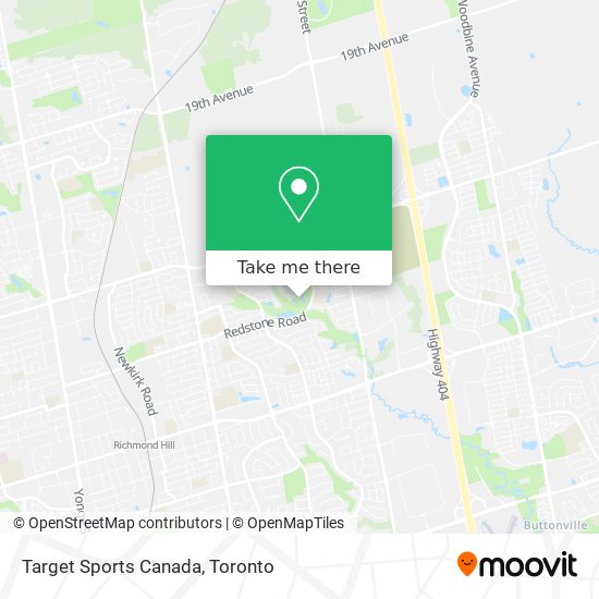 Target Sports Canada map