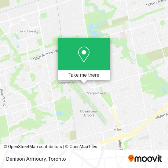 Denison Armoury map