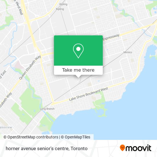 horner avenue senior's centre map