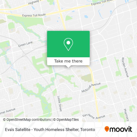 Eva's Satellite - Youth Homeless Shelter map