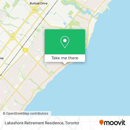 Lakeshore Retirement Residence map