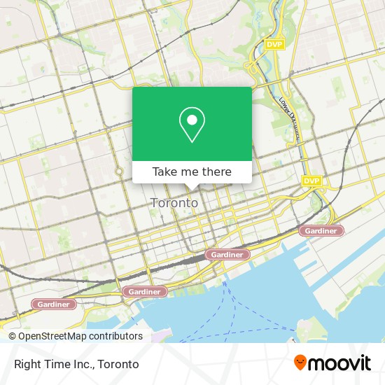 Right Time Inc. map