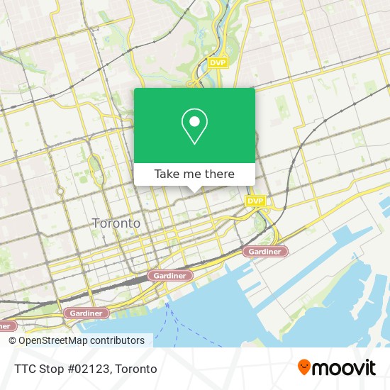TTC Stop #02123 map