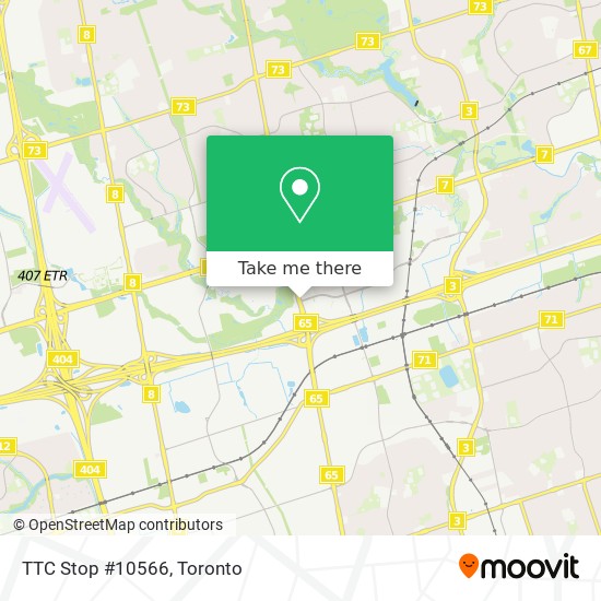 TTC Stop #10566 map