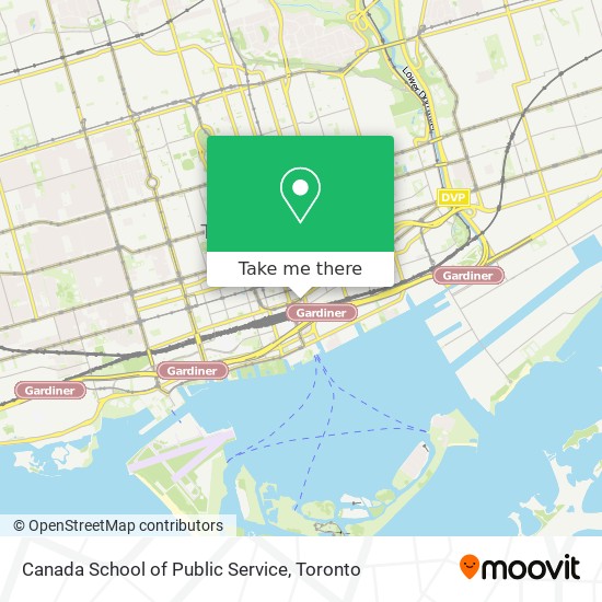 Canada School of Public Service map