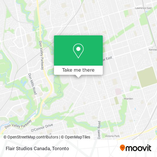 Flair Studios Canada map