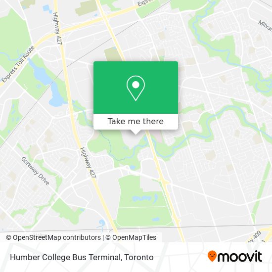 Humber College Bus Terminal plan