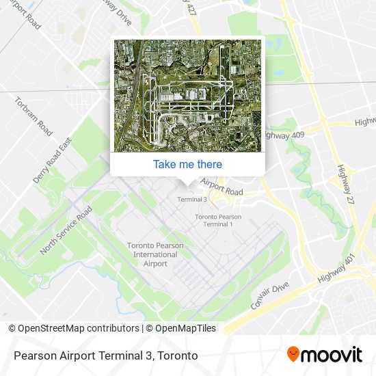 Pearson Airport Terminal 3 map