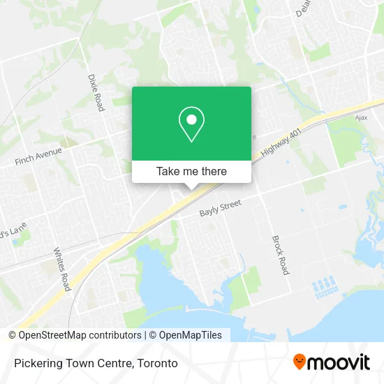 Pickering Town Centre map