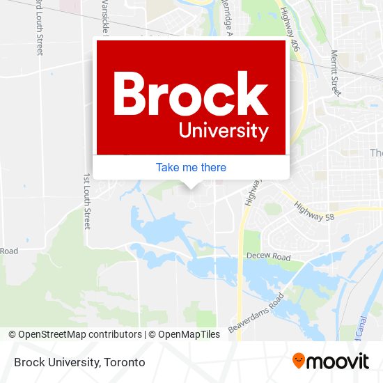 Brock University map