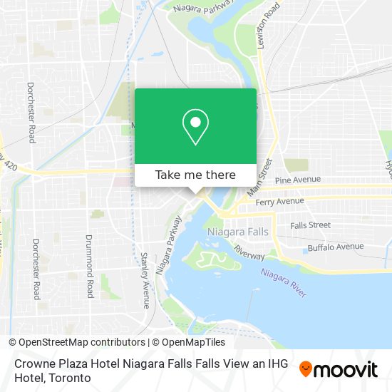 Crowne Plaza Hotel Niagara Falls Falls View an IHG Hotel map