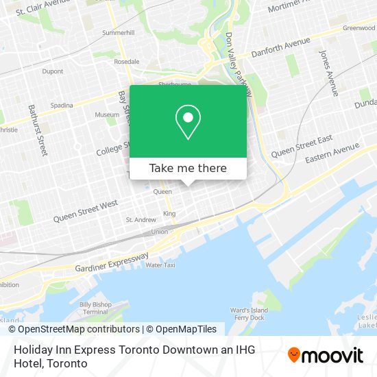 Holiday Inn Express Toronto Downtown an IHG Hotel map
