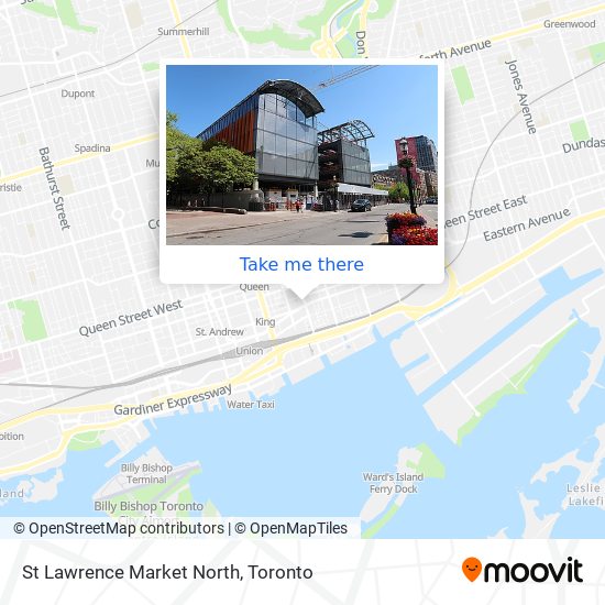 St Lawrence Market North map