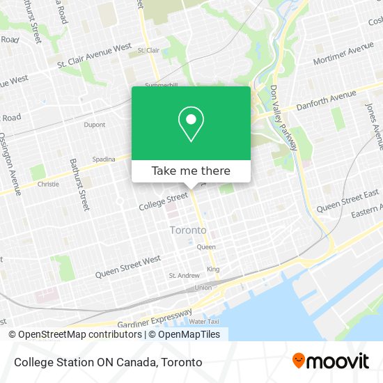 College Station ON Canada map