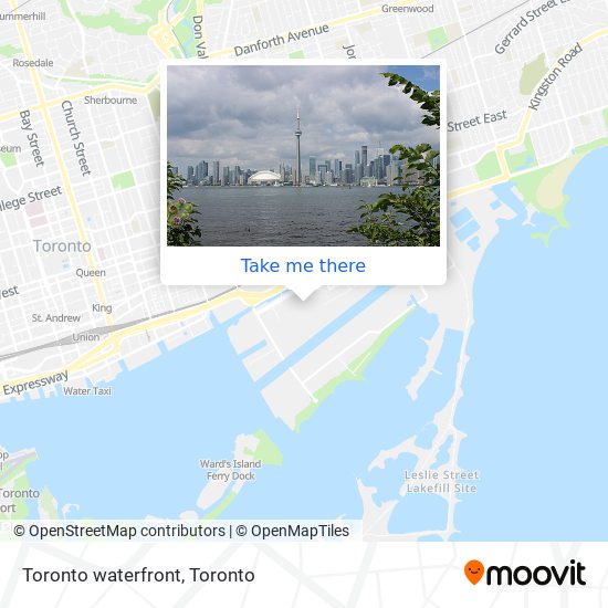 Toronto waterfront map