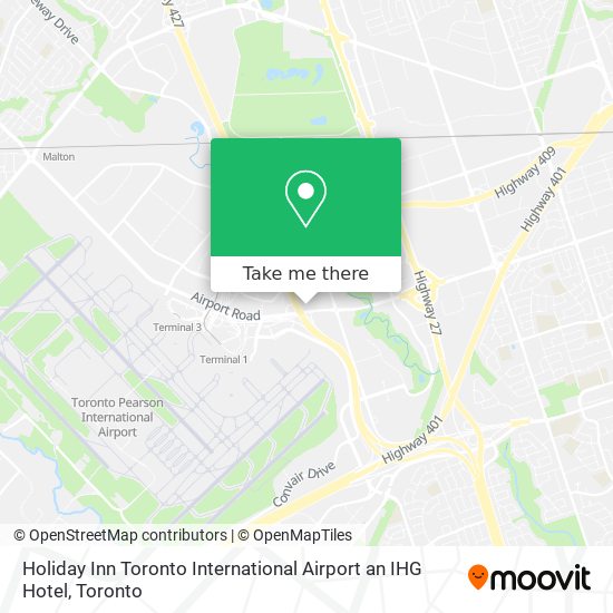 Holiday Inn Toronto International Airport an IHG Hotel map