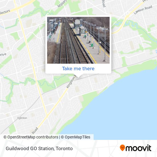 Guildwood GO Station map